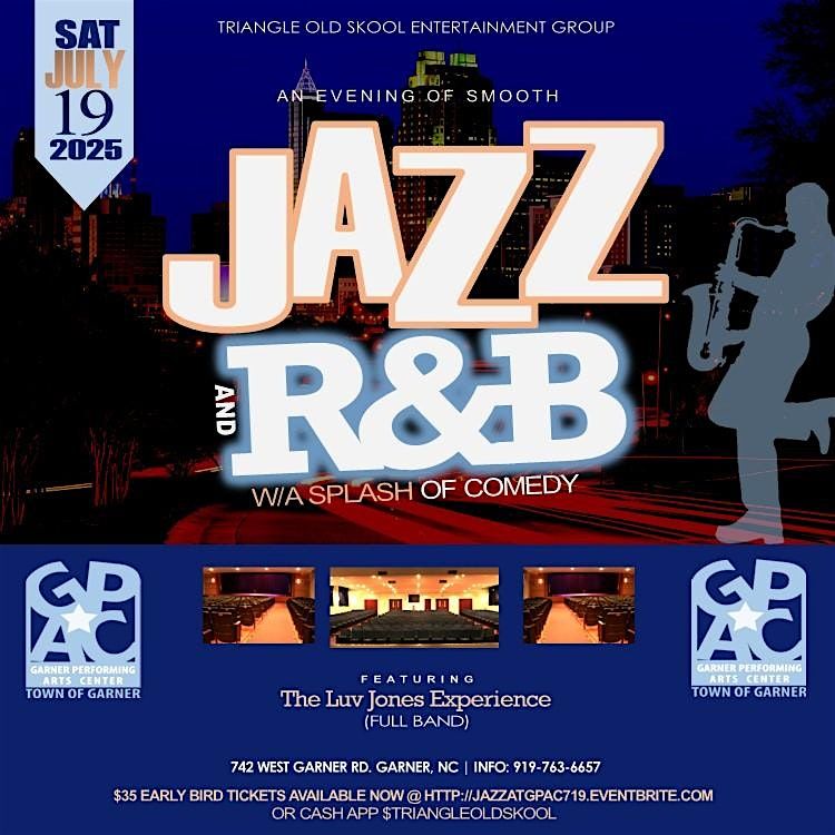 An Evening of Smooth Jazz and R&B w\/A Splash of Comedy