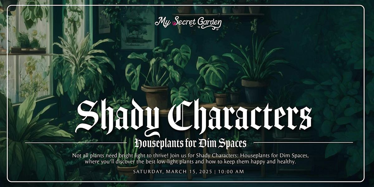 Shady Characters: Houseplants for Dim Spaces