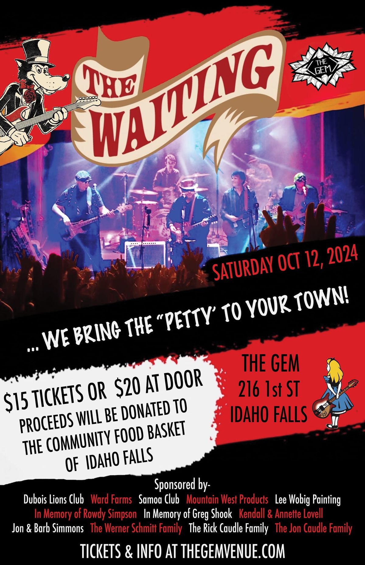 The Waiting!! (Tom Petty Tribute) Benefit Concert