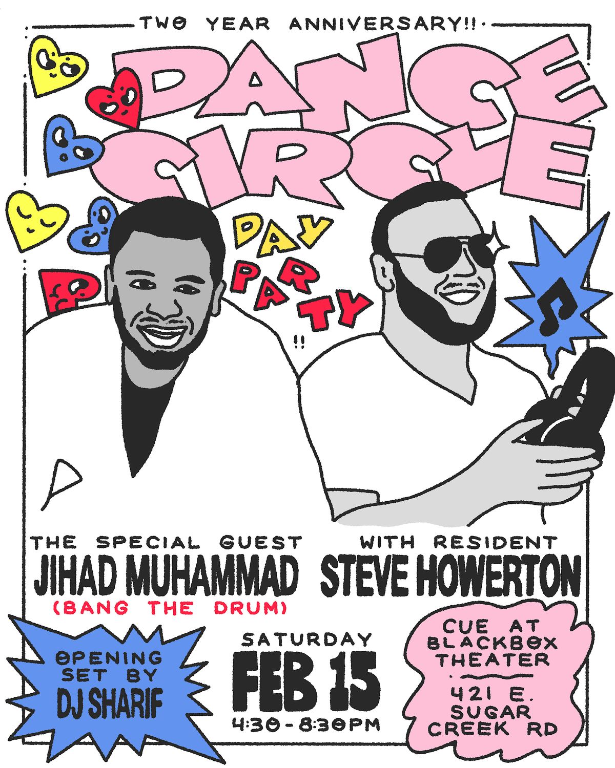 Dance Circle Day Party - Two Year Anniversary!!! Guest Jihad Muhammad ++++