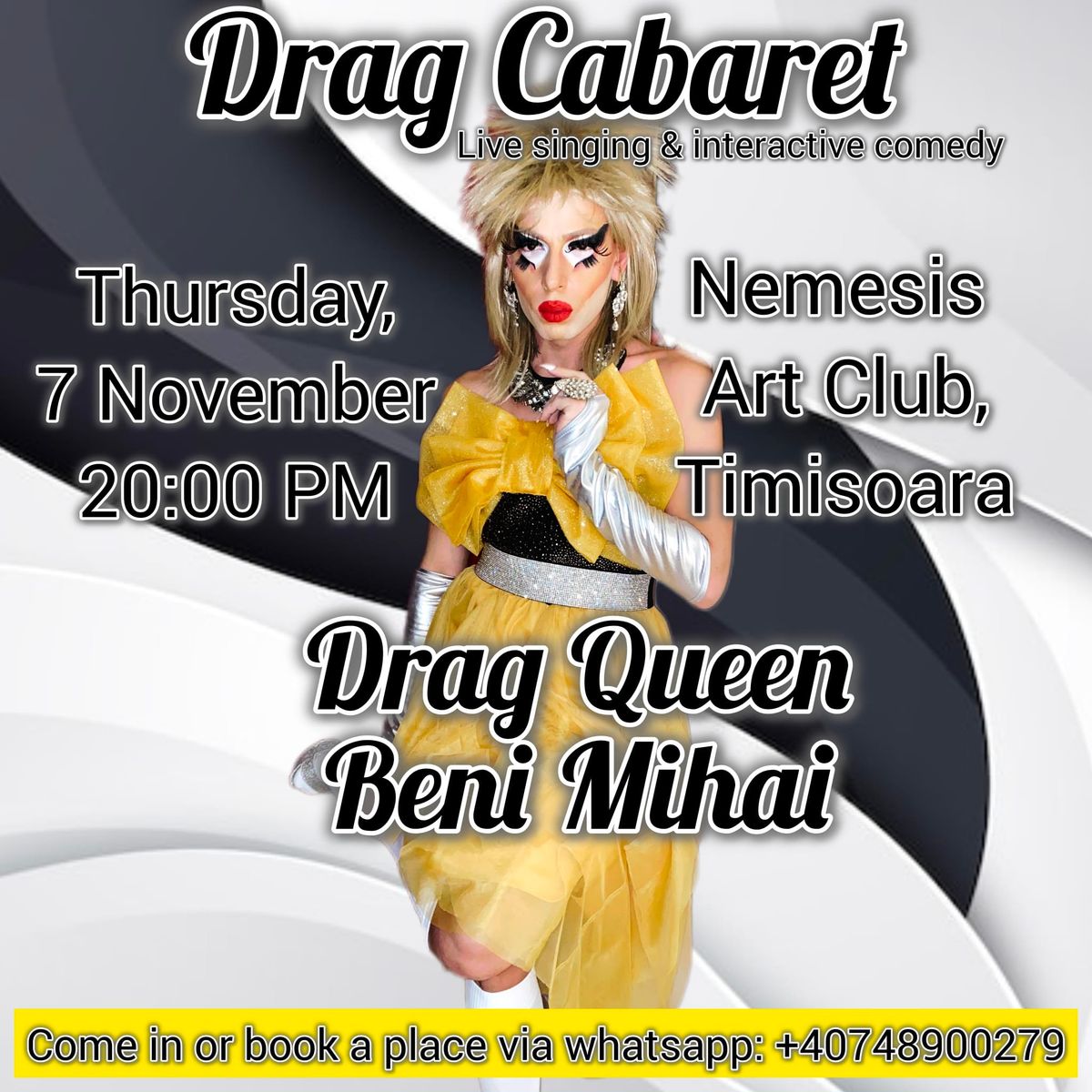 Drag Cabaret Nemesis Art Club Timisoara