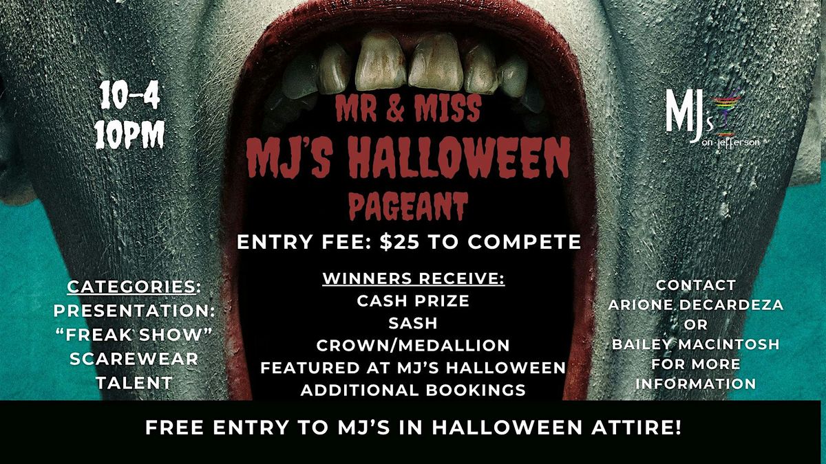 Mr & Miss MJ's Halloween Pageant