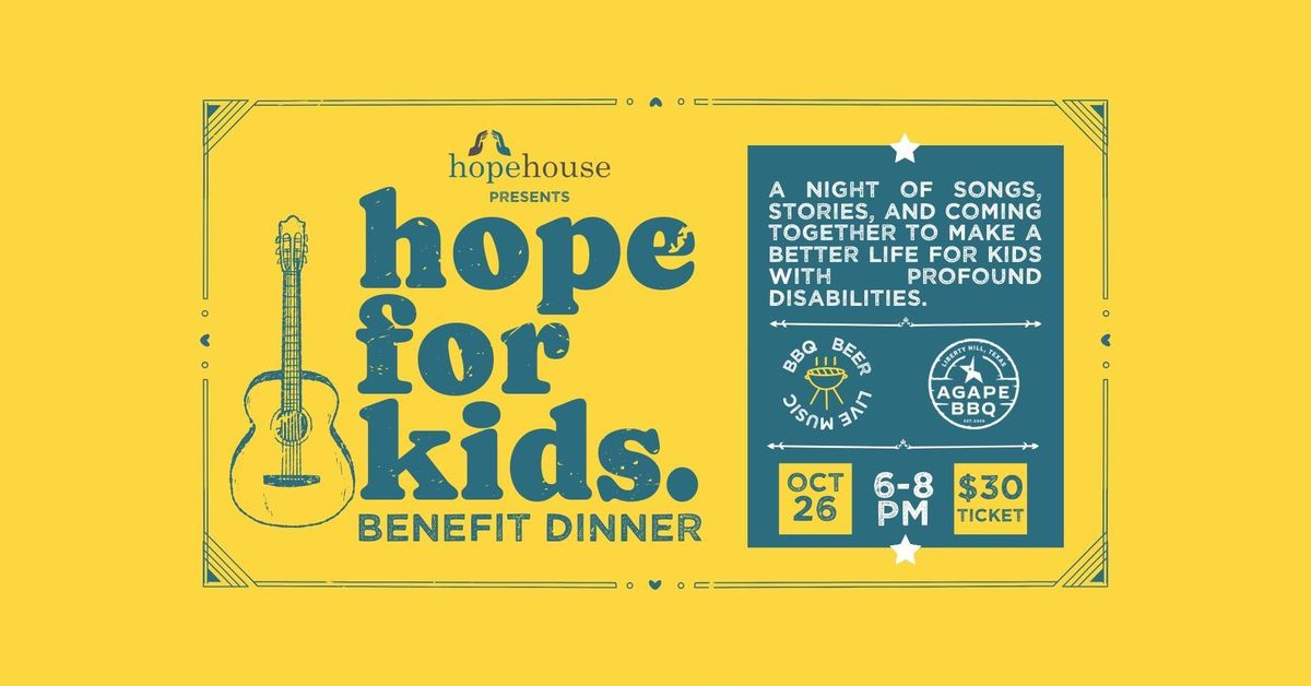 Hope For Kids - Benefit Dinner