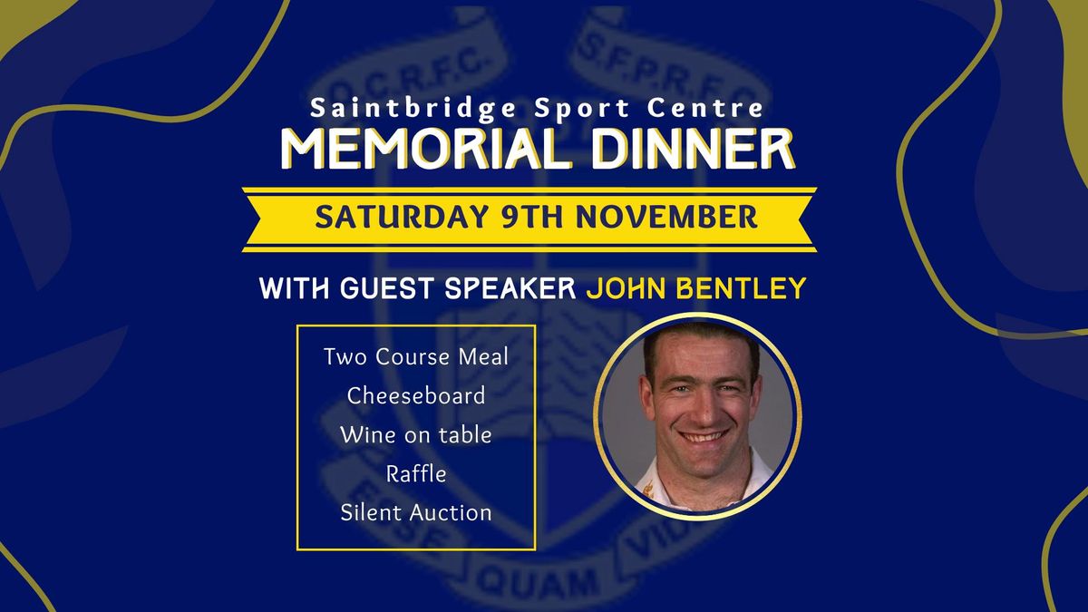 Memorial Dinner with John Bentley