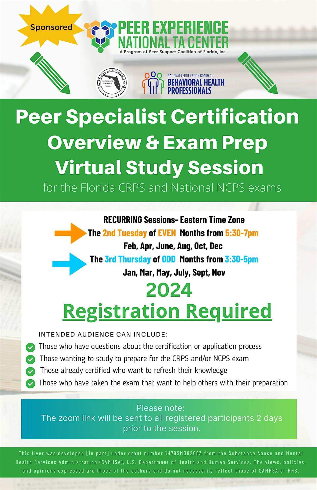 National NCPS & Florida CRPS Exam Prep Study Session