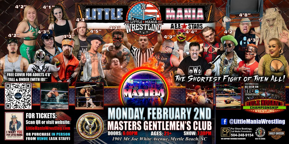 Myrtle Beach, SC - Little Mania Mini Wrestling @ Masters Gentlemen's Club