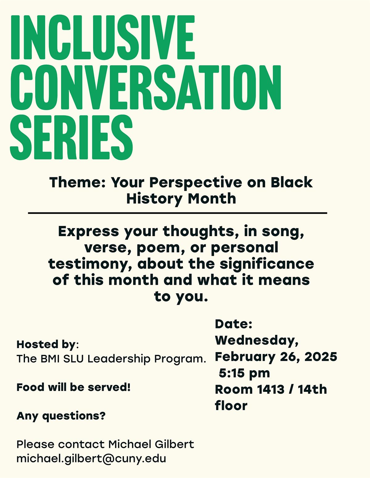 Inclusive Conversation: Your Perspective on Black History Month