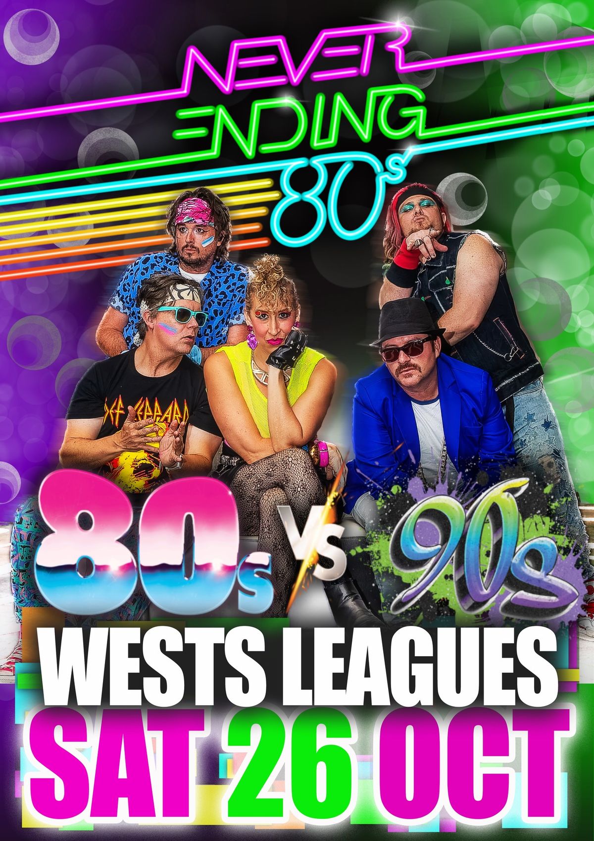 Never Ending 80s v 90s NIGHT 2 - West League Club Campbelltown