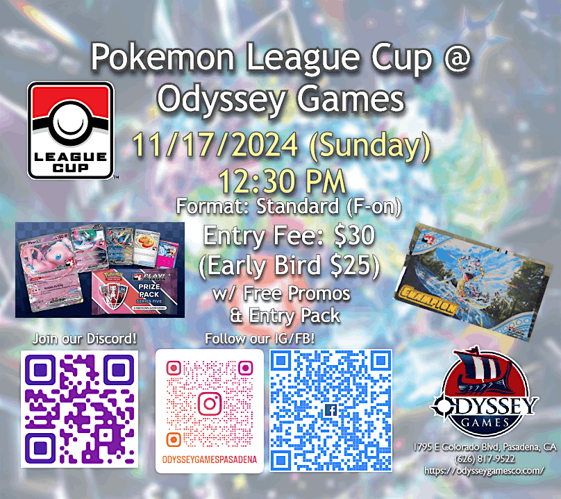 Pokemon TCG League Cup @ Odyssey Games Pasadena