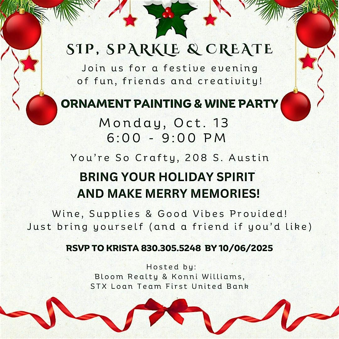 2nd Annual Sip, Sparkle & Create