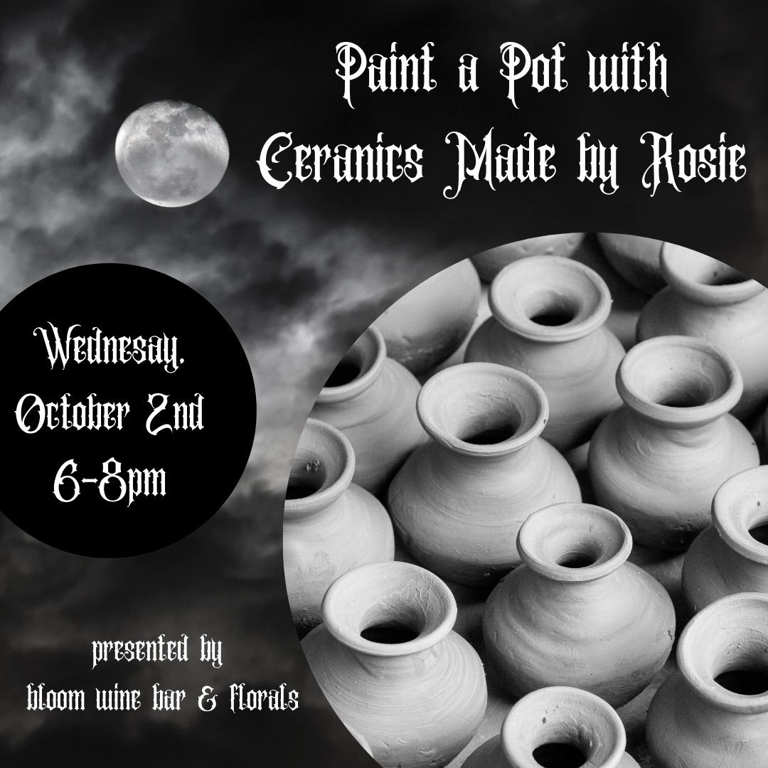 Paint a (Spooky!) Pot with Ceramics Made By Rosie