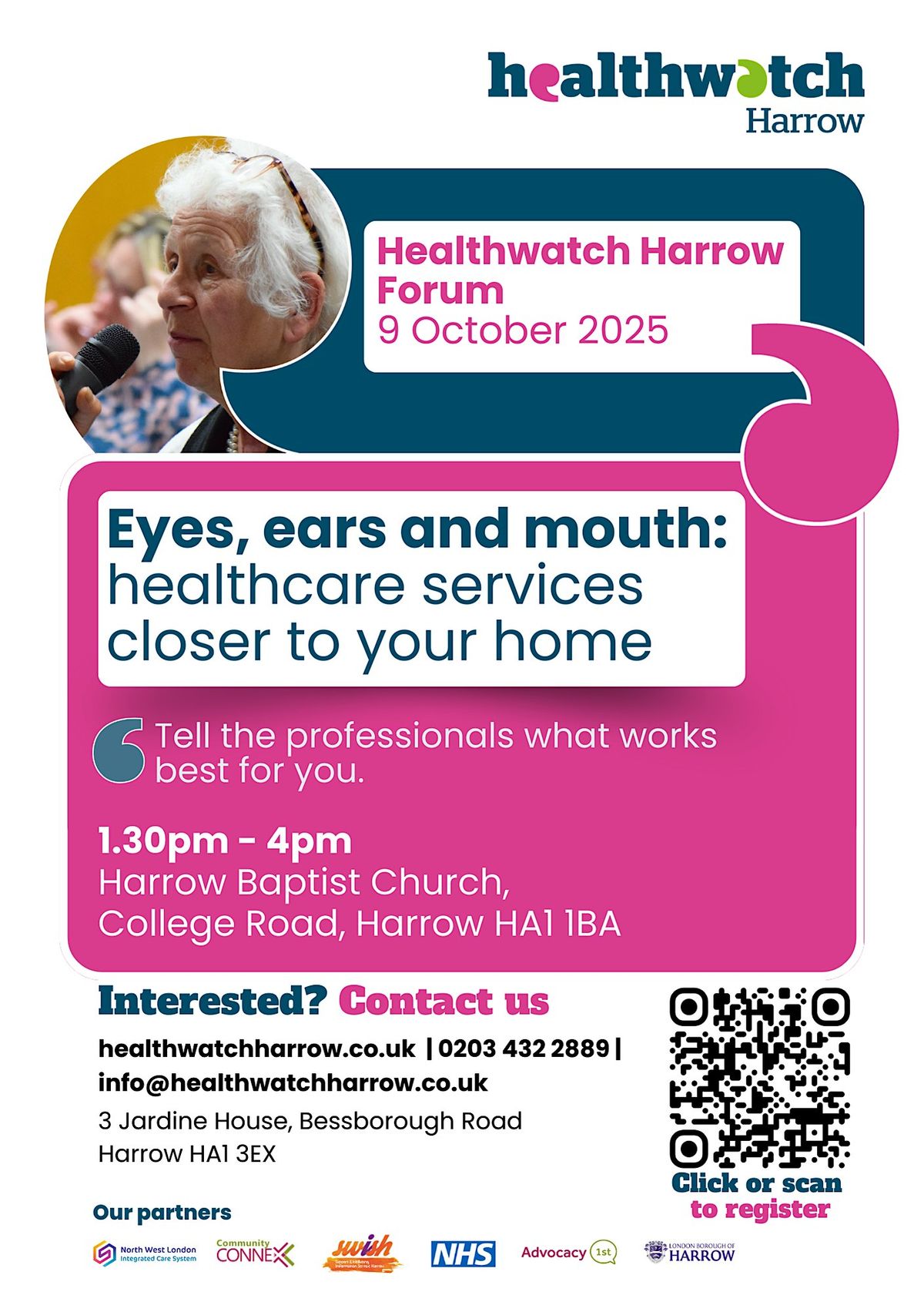Eyes, ears and mouth: healthcare services closer to your home