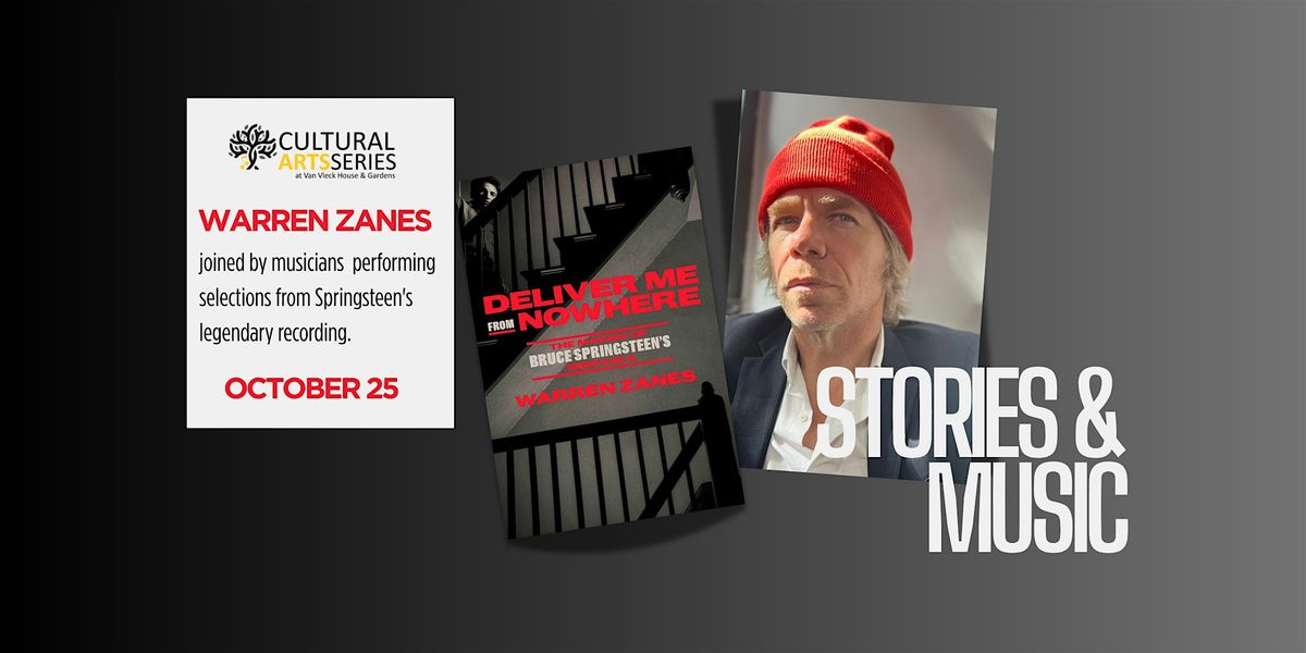 TMF's Cultural Arts Series 10\/25\/25: Speaker Warren Zanes and Friends