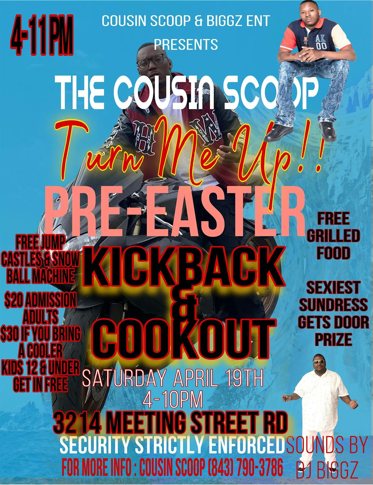 THE COUSIN SCOOP PRE-EASTER KICKBACK & COOKOUT