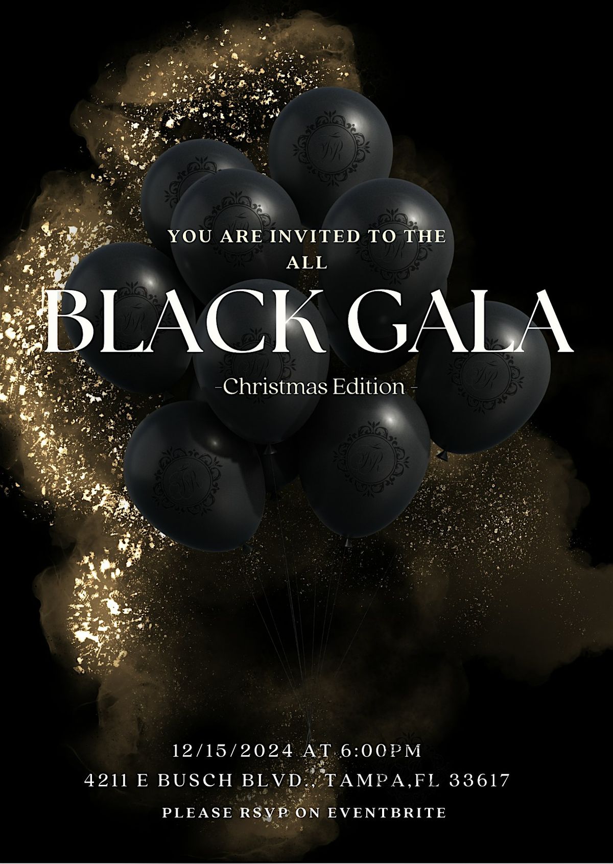 All Black Gala Party Christmas Edition