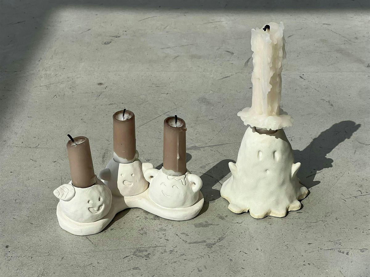 Spooky Candle Holder Ceramic Class - Intro to Pottery Workshop