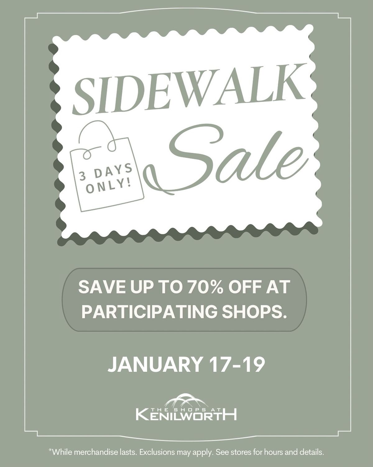 Sidewalk Sale at The Shops at Kenilworth