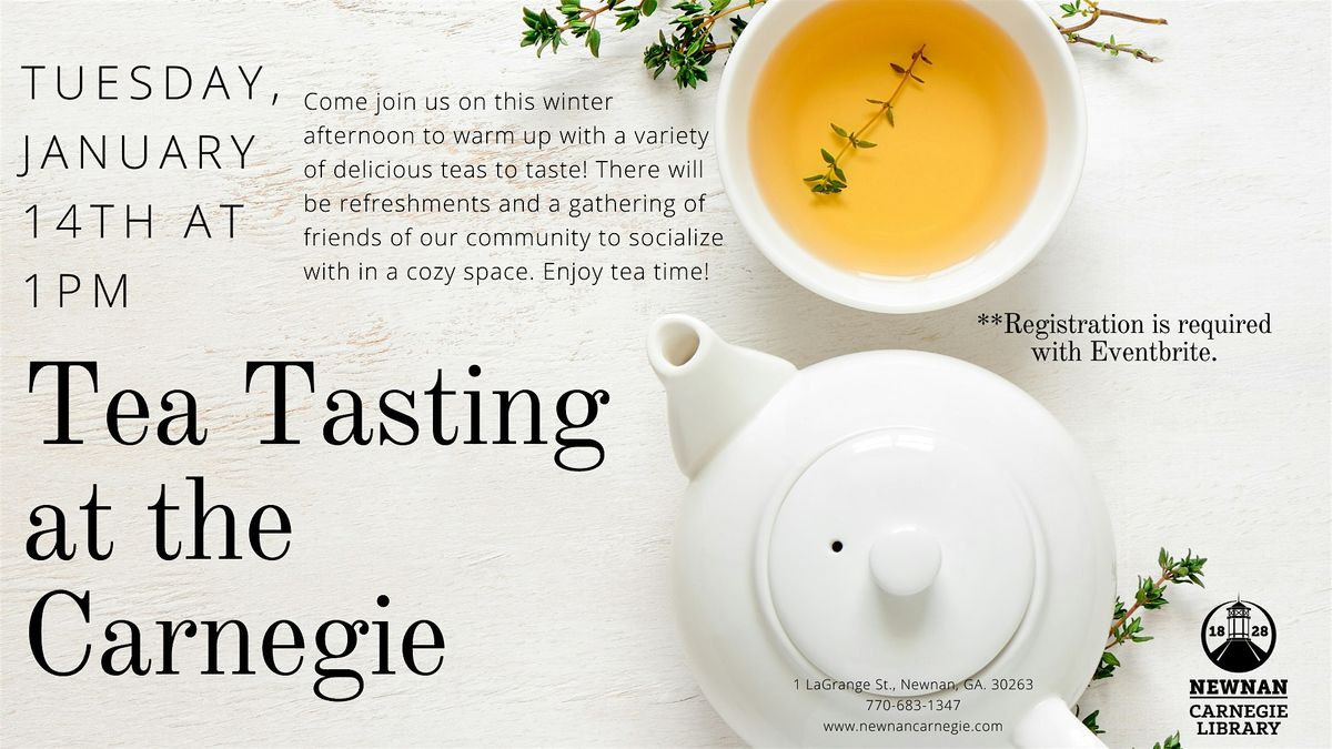 Tea Tasting at the Carnegie