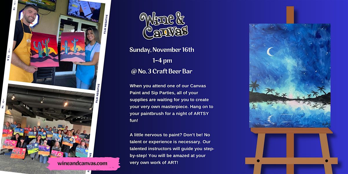 Cape Coral Sip and Paint \u2013 Blue Reflections