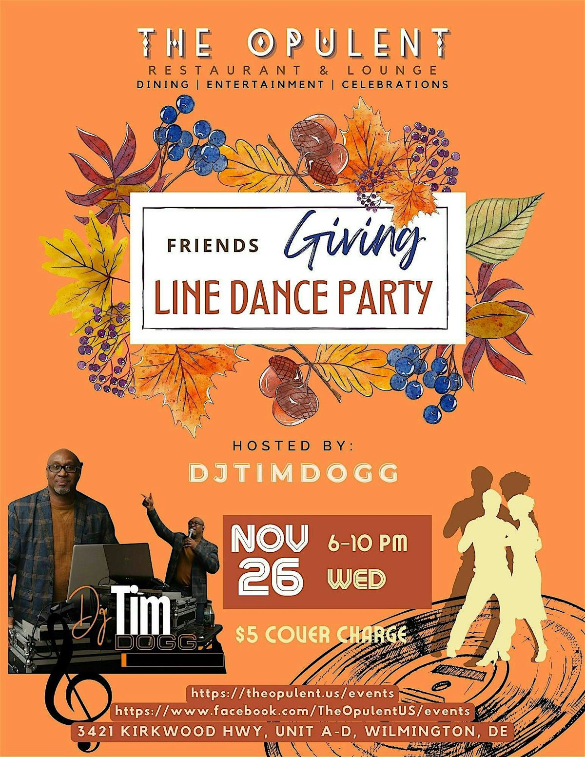 FriendsGiving Line Dance Party at The Opulent