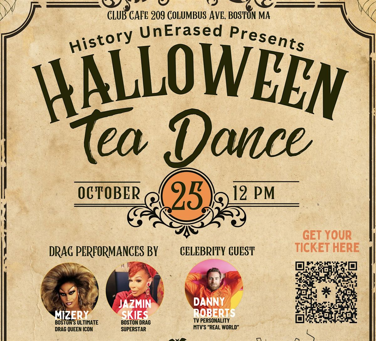 Halloween Tea Dance at Club Cafe!