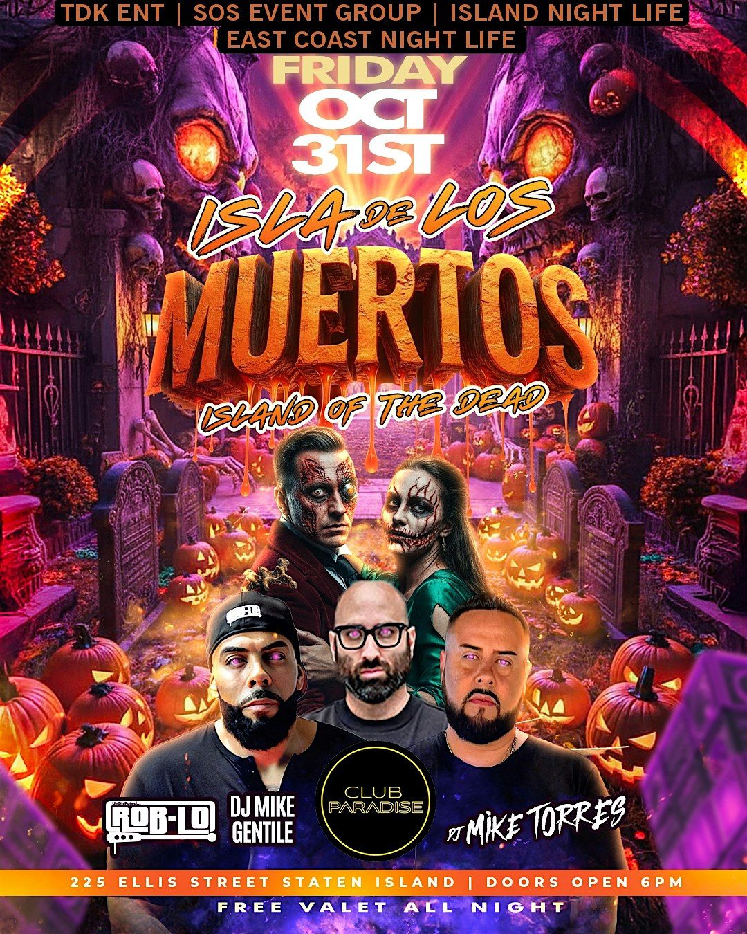 Isla De Los Muertos Halloween Party