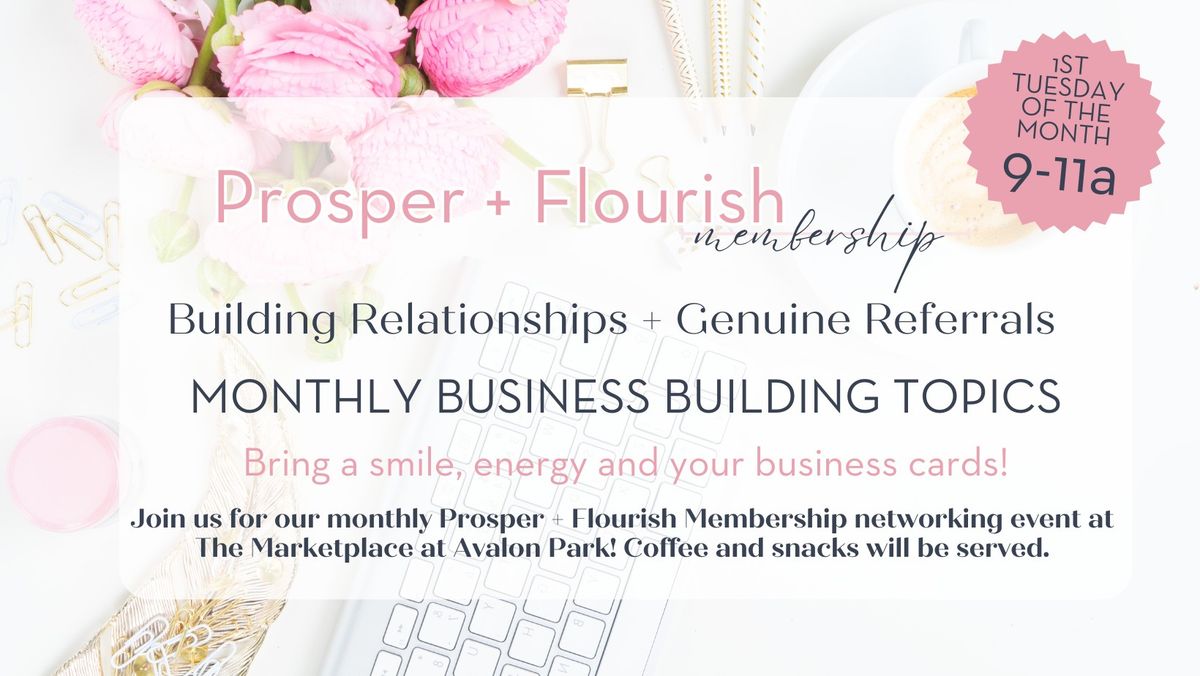 Prosper & Flourish Women in Business Networking