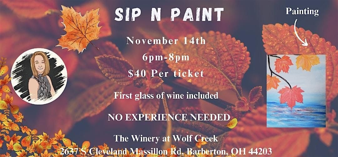 Fall Sip N Paint