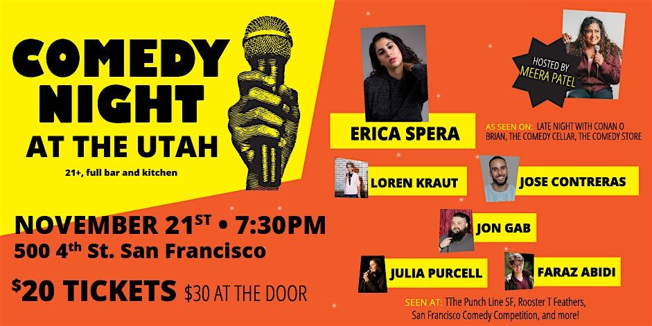 Comedy Night @ The Utah: Erica Spera