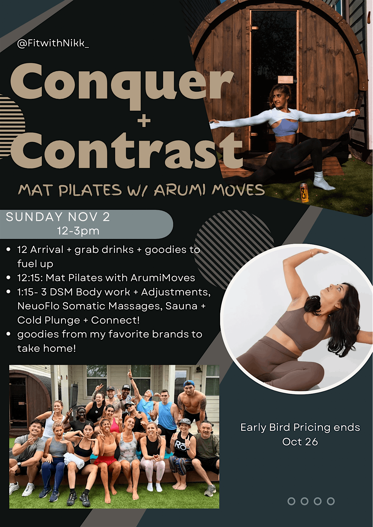 Conquer & Contrast: Pilates Edition