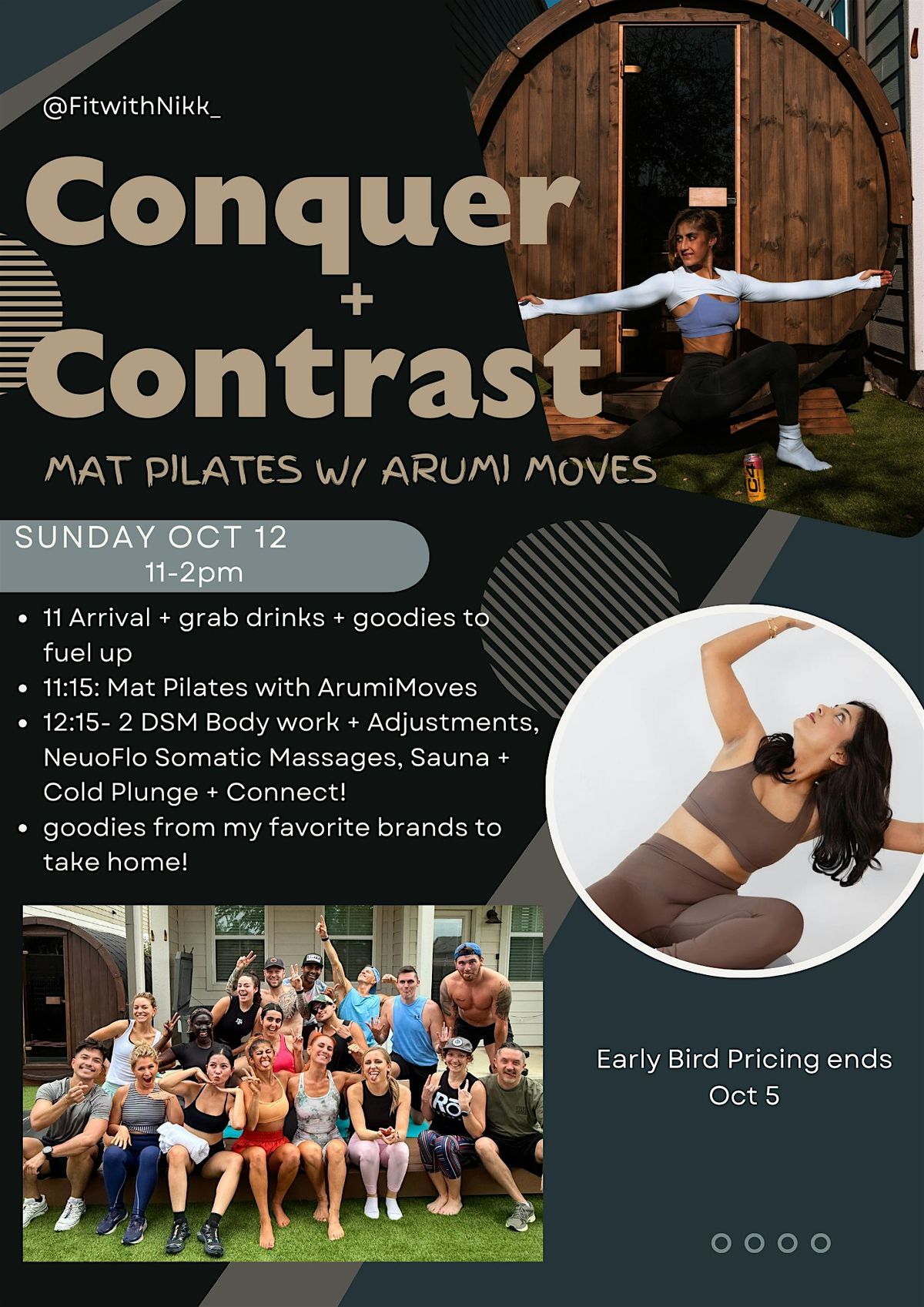 Conquer & Contrast: Pilates Edition