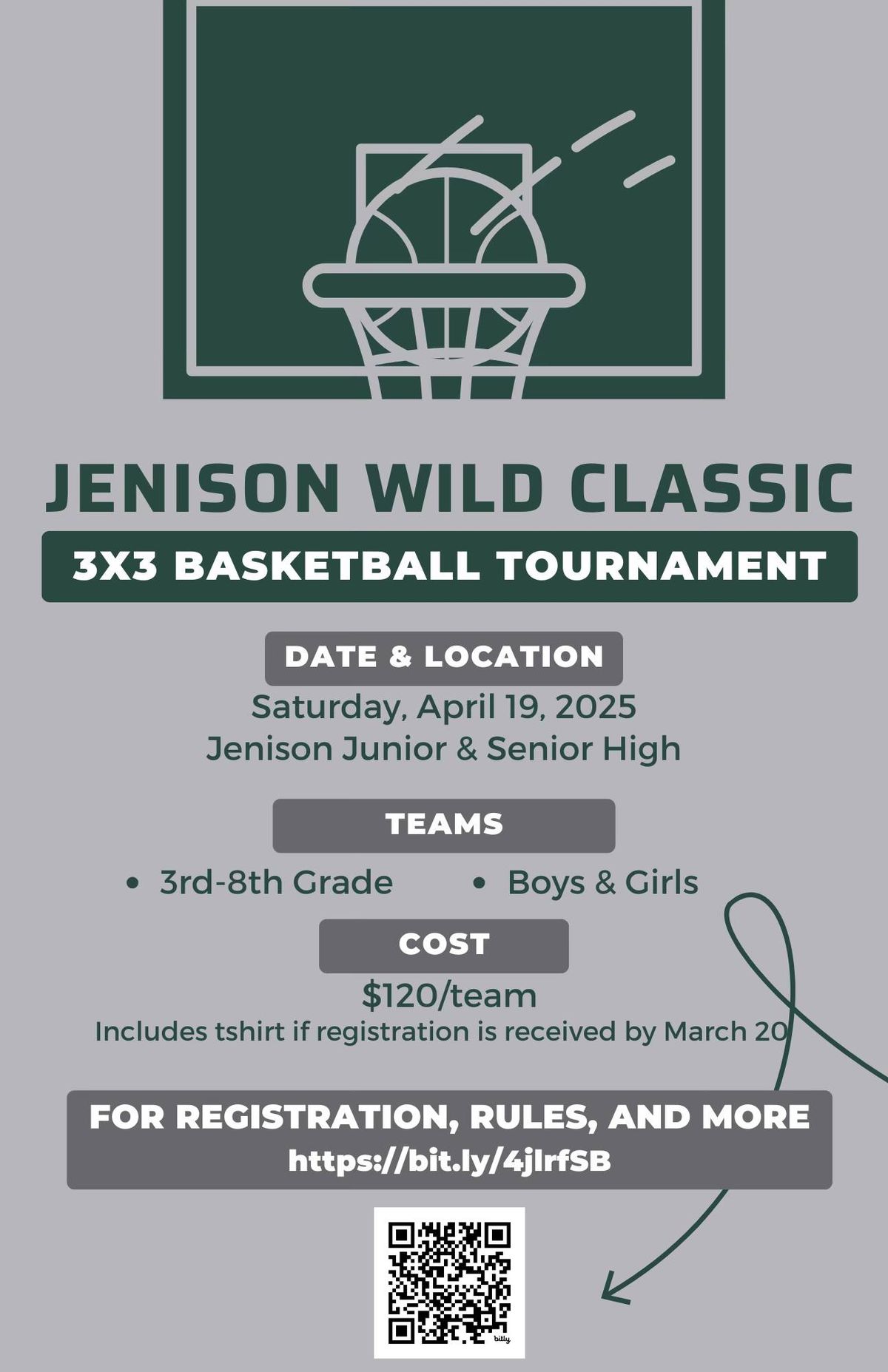 Jenison Wild Classic: 3x3 Basketball Tournament