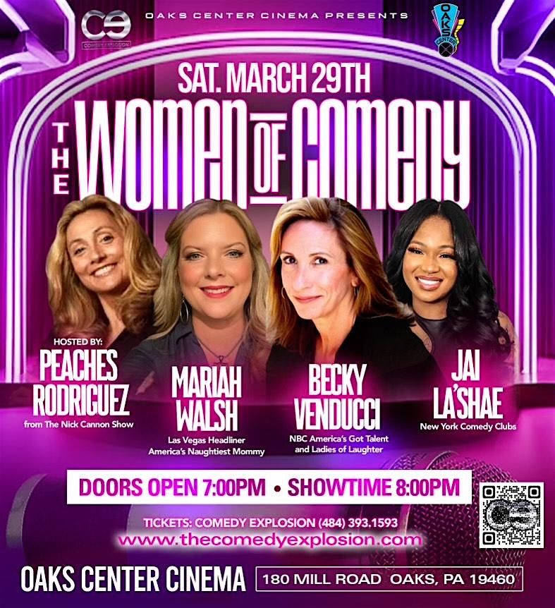 The Women of Comedy at Oaks Center Cinema