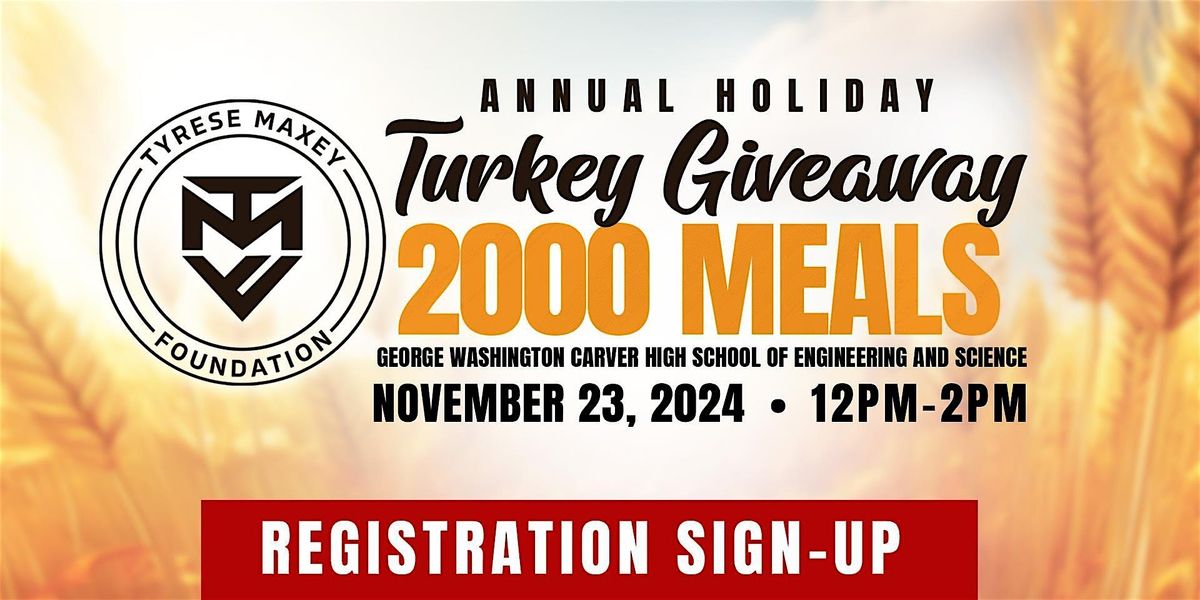 Tyrese Maxey Foundation: Holiday Turkey Giveaway - 2024