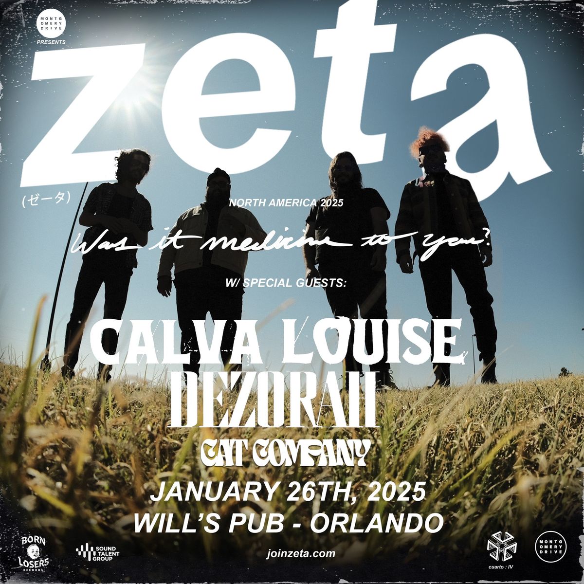 ZETA X CALVA LOUISE at Will\u2019s Pub with Dezorah and Cat Company - Orlando, FL