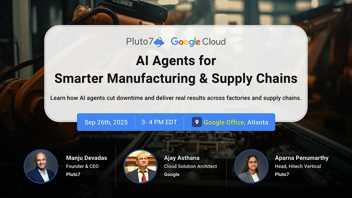 AI Agents for Smarter Manufacturing & Supply Chains