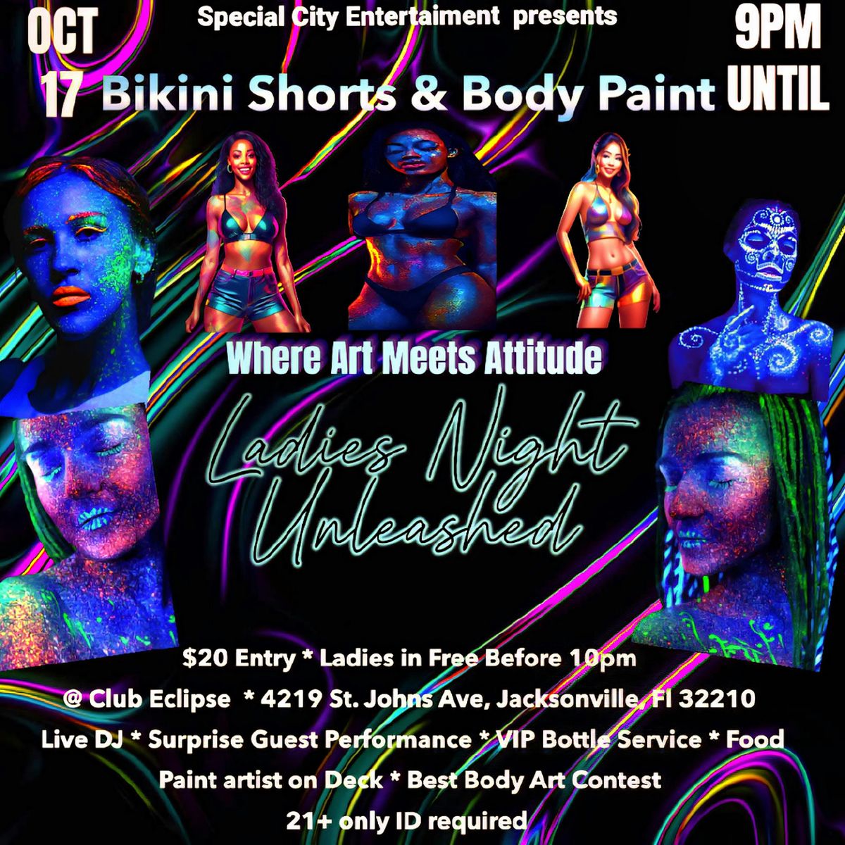 Bikini Shorts and Body Paint
