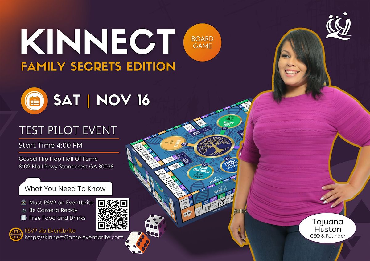 Kinnect: Family Secrets Edition Board Game Test Pilot Event