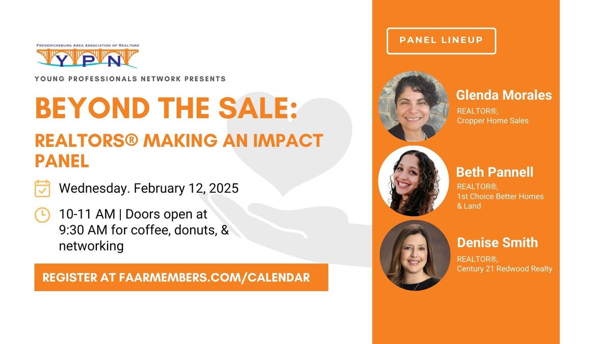 Beyond the Sale: Realtors\u00ae Making an Impact Panel