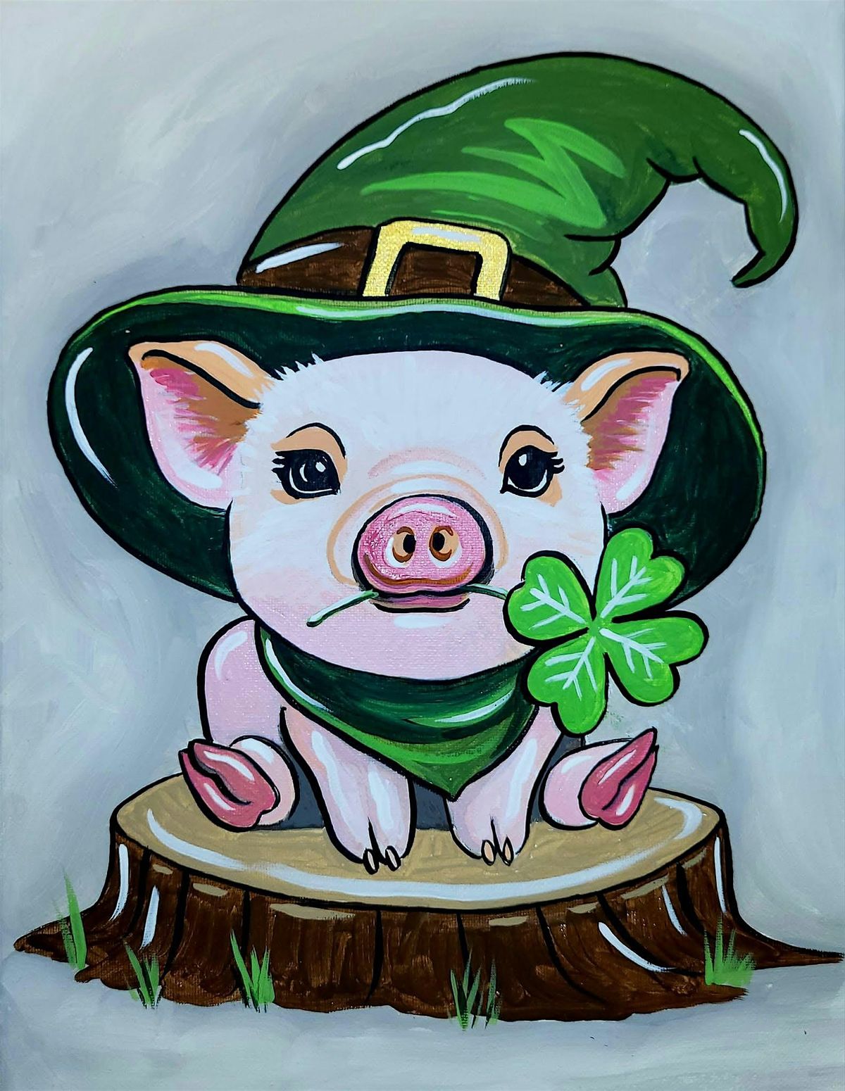 Piggy St.Patricks Day Cre8 Studio Upstairs