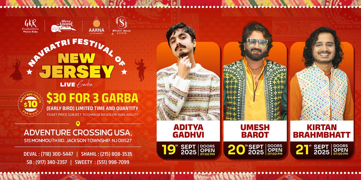 Navratri Festival of New Jersey 2025 (Live Garba)