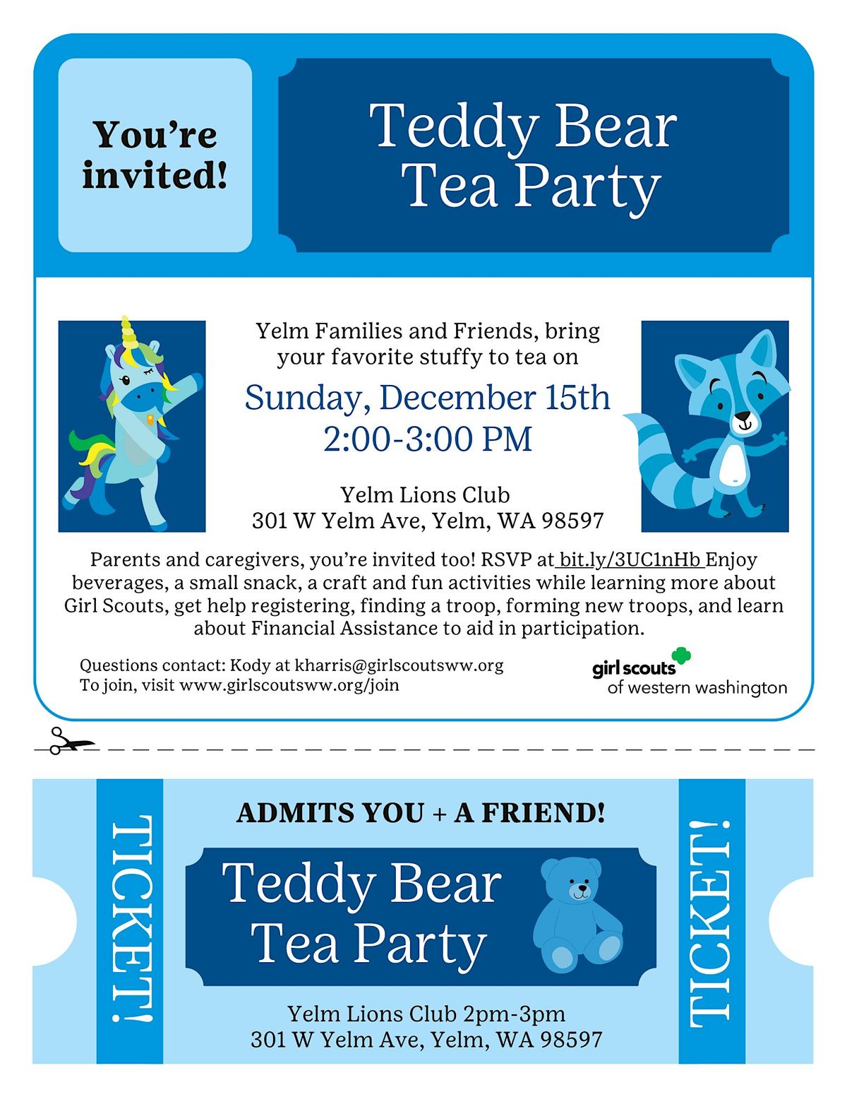 Teddy Bear Tea Party in Yelm