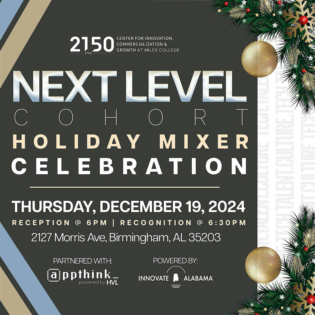 Next Level Cohort Holiday Mixer Celebration