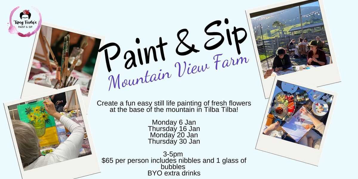 Paint & Sip at Mountain View Farm 16th Jan