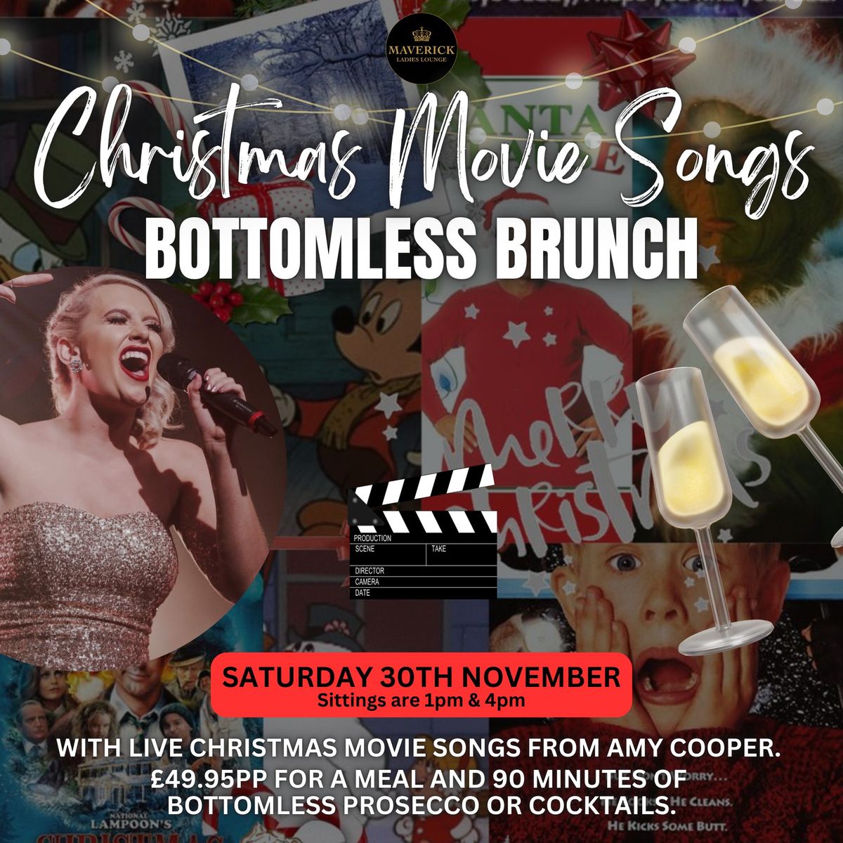 CHRISTMAS MOVIE SONGS BOTTOMLESS BRUNCH!