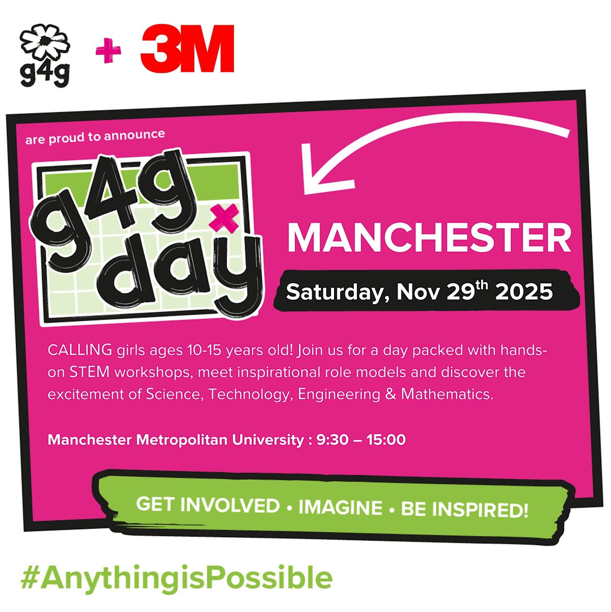 A day of SCIENCE fun for girls with 3M in Manchester, UK