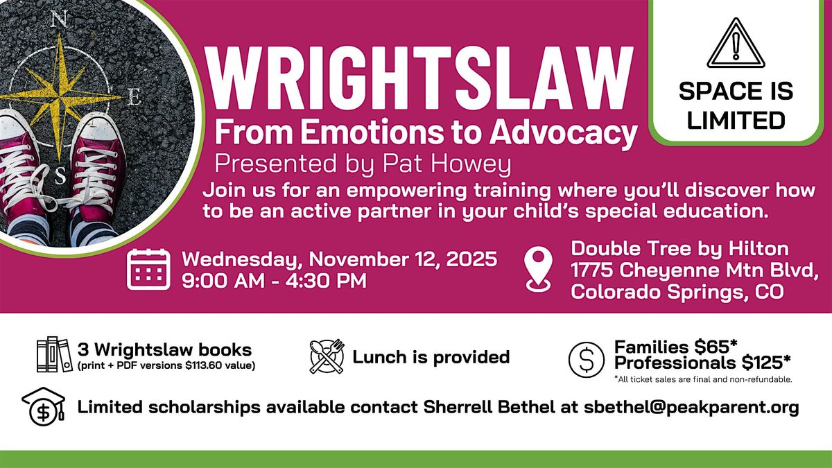 Wrightslaw From Emotions to Advocacy