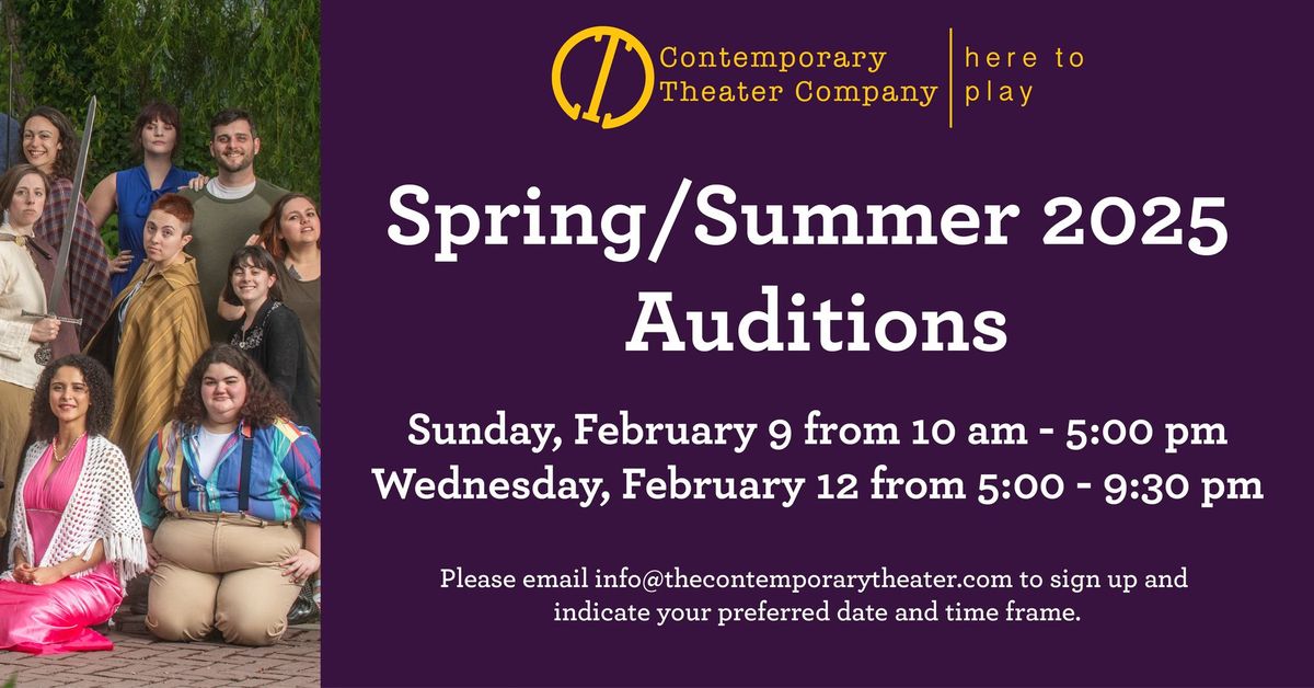 Spring\/Summer 2025 Auditions