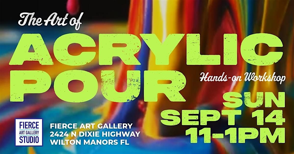 Ready to Pour, Play, and Let Go?  Acrylic Pour Class for all levels
