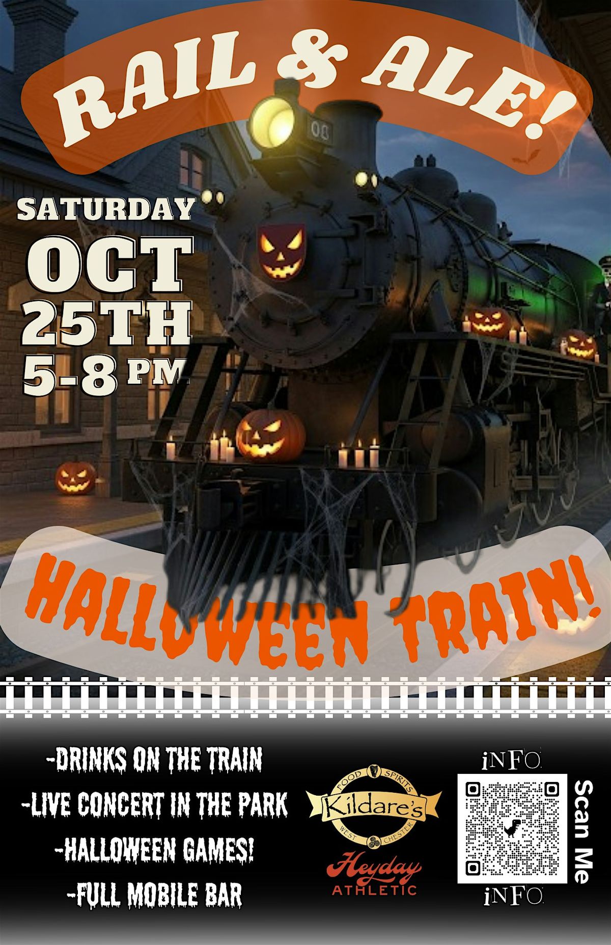 Kildares Presents: Rails and Ales -Halloween Edition